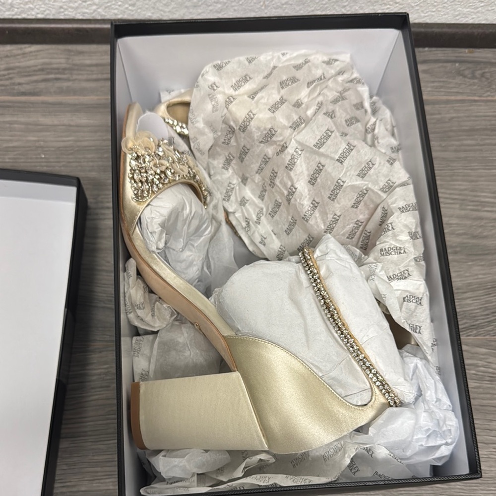 Badgley Mischka Finesse - Ivory BRIDAL Shoes - Picture 2 of 7